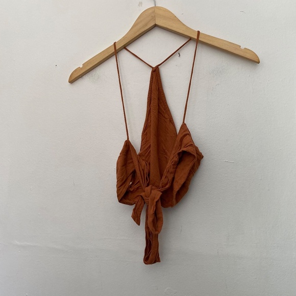 Rust Mini Skirt - Picture 4 of 4